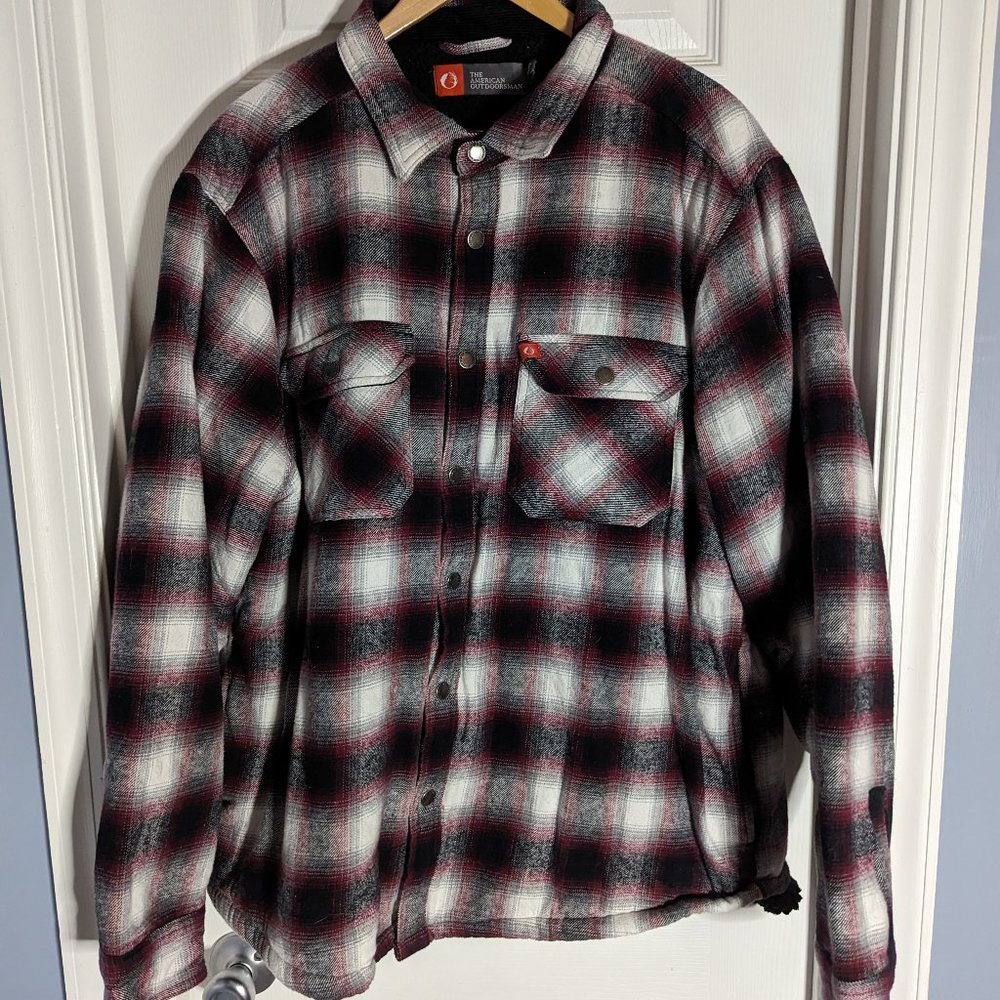American Outdoorsmen Lined Shirt Jacket Size XL
